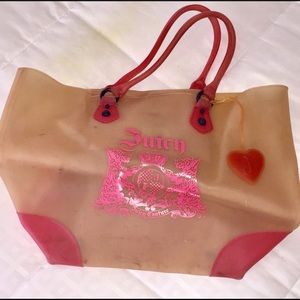 Juicy Couture rubber tote beach bag